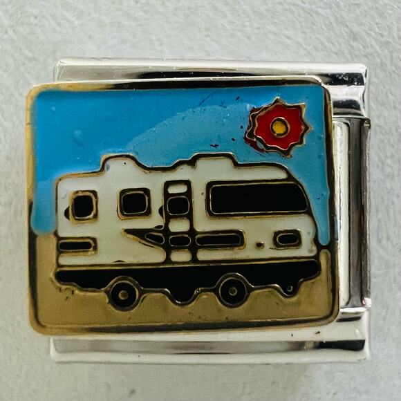 Jewelry - RV / Camping Italian Charm Bracelet Link